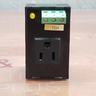 Murr Elektronik 676152 Steckdose, 110V, 15A, Schienenmontage - GEBRAUCHT - Bild 1 von 4