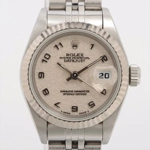Rolex Datejust 69174 SS×WG SS AT White-Holicon-Face 2 Extra Links - Picture 1 of 9