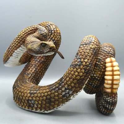 Portabotellas de vino serpiente de cascabel vintage resina decoración suroeste vajilla Foto 1 de 4