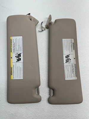 BMW 328i 2012-2016 conjunto de par de parasol delantero izquierdo/derecho beige OEM Foto 1 de 4