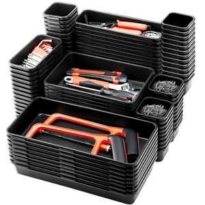 Paquete de 100 cajas de herramientas organizadoras y herramientas de almacenamiento cajón organizador bandeja divisor 5... - Imagen 1 de 7