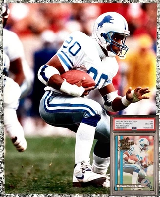 1989 Rookie Barry Sanders “Action Packed All-Madden Card” Type 1 Original Photo - Image 1 of 4
