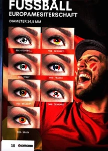 Kontaktlinsen Linsen Europameisterschaft EM 2024 Fußball Deutschland Italien - Bild 1 von 6