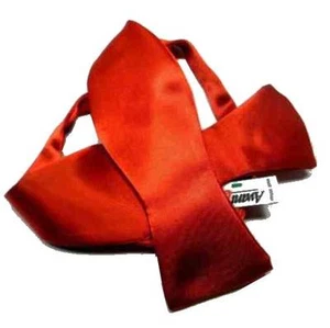 PAPILLON RASO ROSSO DA FARE FARFALLA SETA ROSSA MADE ITALY TOP QUALITY SERA GALA - Imagen 1 de 1