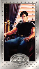 Superman 1994 Skybox Man of Steel Platinum Series Card No. 16 is 4 3/4 x 2 1/2