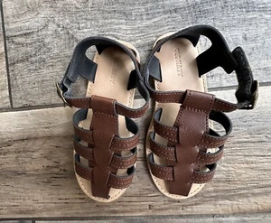 Faux leather Fisherman Sandals for toddlers by Old Navy Sz 11 - Picture 1 of 5