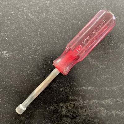1/4 XCELITE NUT DRIVER PART# HS8 - 7" LONG - MADE IN USA - SHIPS FREE CLASSIC - Image 1 of 4