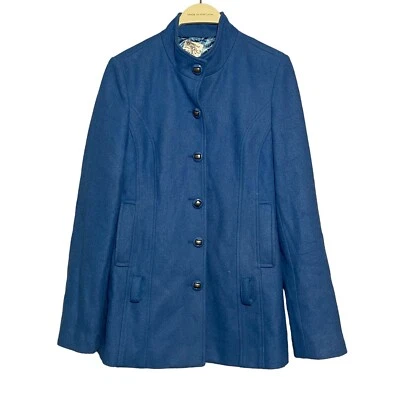 Chaqueta de lana de tul traje gabardina de negocios túnica mujer talla M simulación preppy larga Foto 1 de 4