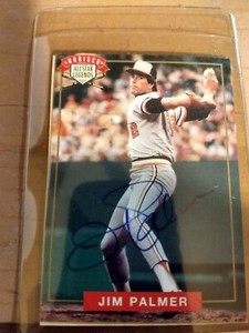 JIM PALMER 1994 NABISCO ALL-STAR LEGENDS SIGNED AUTO AUTOGRAPHED CARD H.O.F.!