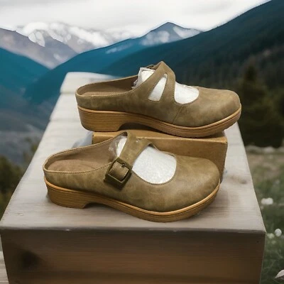 Baretraps VIOLA Mary Jane Mules Marrón Hecho por el Hombre Superior Talla 6.5 M Nuevo sin Caja Foto 1 de 4