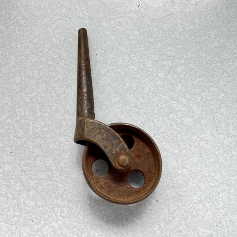 Atq STEEL Metal INDUSTRIAL Furniture CASTER Roller 1.5” Wheel 2” Tapered Shaft Cover