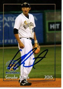 Gosuke Katoh 2015 Charleston RiverDogs Signed Card - Picture 1 of 1