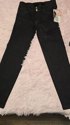 Butt Lifting  XDRAXY Colombian Jeans Size 11 Color BLACK  NWT STRETCH - Image 1 of 4