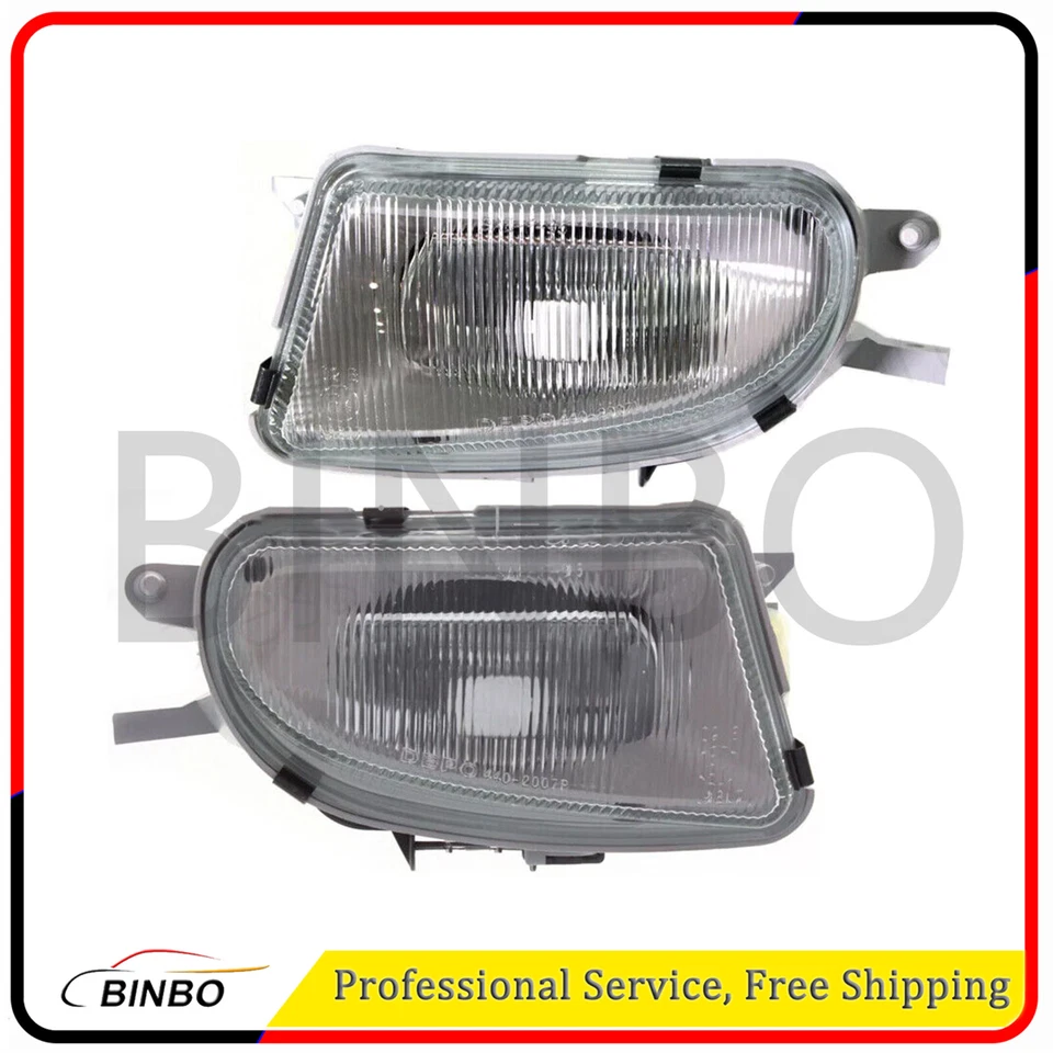 Fog Light Set For 2000-03 Mercedes Benz E320 SLK230 CLK320 E430 C43 AMG E55 AMG - Image 1 of 4