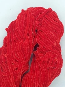 RED RAYON CHENILLE 5 Yard Pack Fly & Jig Tying Material You Pick Size - Picture 1 of 1