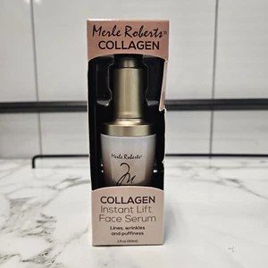Merle Roberts Collagen Instant Lift Face Serum Lines Wrinkles and Puffiness 1 oz - Picture 1 of 6