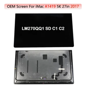 OEM LCD Screen Assembly Replacement For iMac A1419 27" 2017 LM270QQ1 SD C1 C2 - Zdjęcie 1 z 8