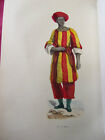 COSTUME AFRIQUE / Roi de Boussa  1847 rehausse de couleurs