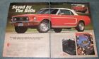 1968 Mustang GT Convertible Info Article "Saved by the Bells"