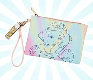 Disney Prinzessin Schneewittchen Schimmer Handgelenktasche Clutch Münzbeutel Pastell Mehrfarbig - Bild 1 von 3