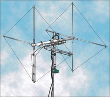 TWO ELEMENTS 11 METERS, "TRUE" CB QUAD ANTENNA 8KW, BROADBAND, DUAL POLARIZATION