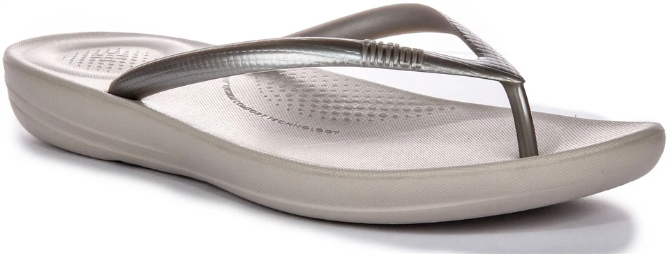 FITFLOP Iqushion Ergonómico Alto Rebote Aire Espuma Mujer Sandalia Bronce UK 3 - - Imagen 1 de 1