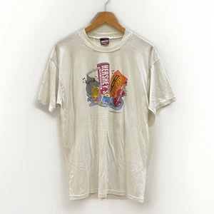 Vintage 90s Hershey’s Chocolate T Shirt Men’s Large 1990 Single Stitch USA  - Picture 1 of 13