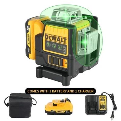 Dewalt DW089LG 12V 12-Line 360° Green Laser Level High Precision Tool 2025 - Image 1 of 4