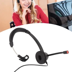 2.5Mm Business Headset Noise Cancelling Monaural Traffic Headset For Devices SPC - Zdjęcie 1 z 12