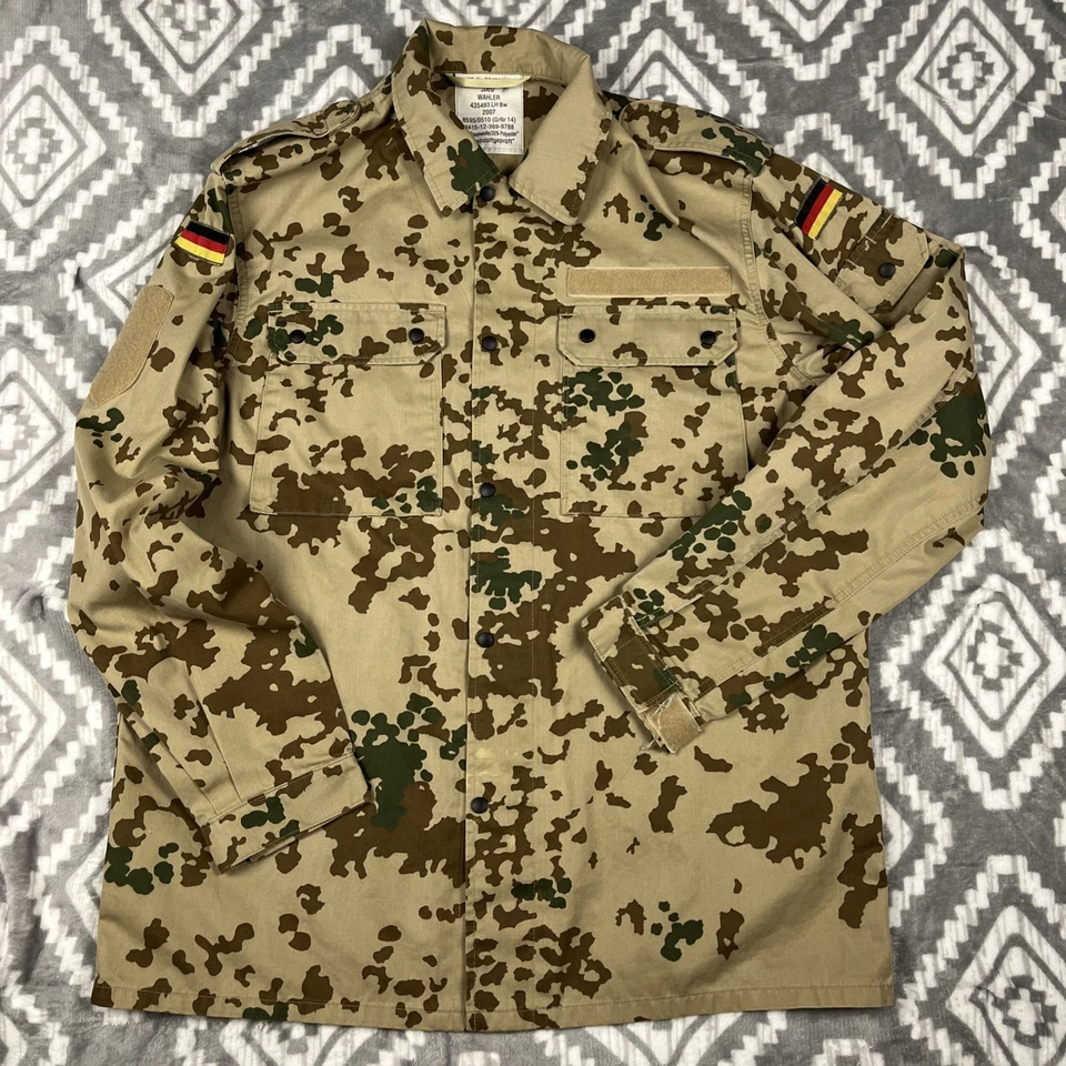 German Army Jacket Gr14 (US Med Tall) Tan Brown Tropentarn Camo Fleck Military - Image 1 of 4