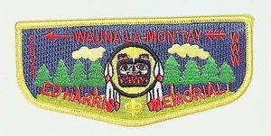 Cole Snass Lamatai Lodge 259 Cascade Area OR S3 Clothback Flap YEL Bdr (PK1351) - Picture 1 of 2