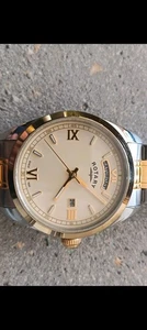 Rotary Day Date Quartz Mens Watch.Analogue Display.Chamoagne Dial. - Picture 1 of 4
