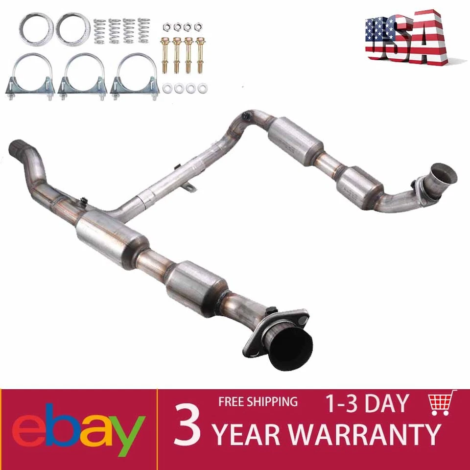 For 1998 1999 2000 Ford F-150 5.4L Catalytic converter (4WD Vehicle Only) USA Foto 1 de 4