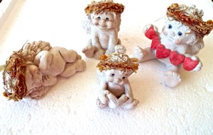 **Vintage CAST ART Kristen CHERUB ANGEL FIGURINES Lot 4!! - Picture 1 of 5