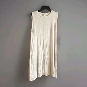 Elan Kleid Damen grau & weiß gestreift dehnbar abgeschnittene Ärmel Pullover - Größe M - Bild 1 von 10