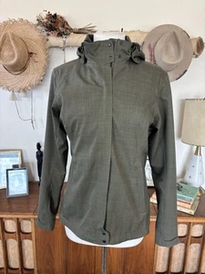 REI Damen Softshell Fleece gefütterte Jacke klein grün Snap Off guter Mantel - Bild 1 von 13