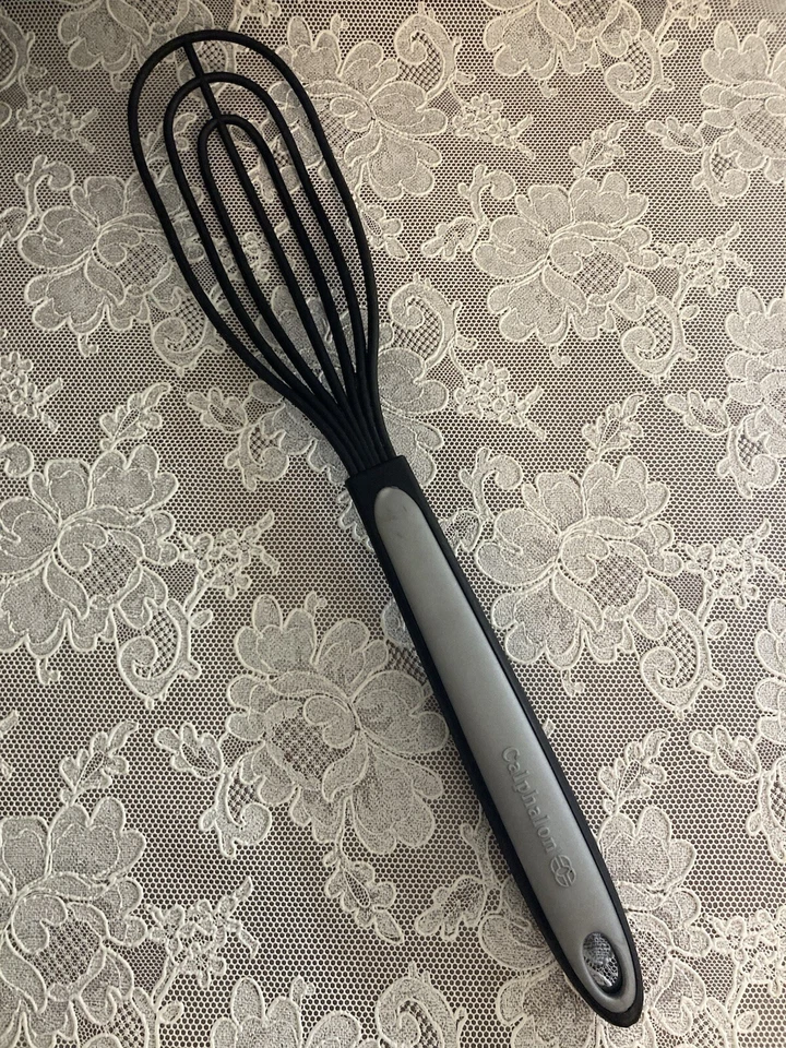 Calphalon нейлон плоский венчик черный серый силиконовый 14"" - Изображение 1 из 4