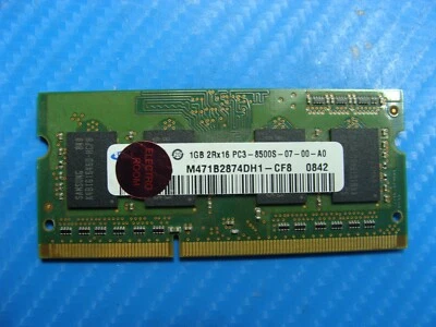 MacBook 13" A1278 Late 2008 MB467LL/A SO-DIMM RAM Memory 1GB M471B2874DH1-CF8 - Image 1 of 2