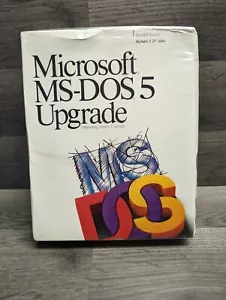 Microsoft MS-DOS 5 Upgrade PC 5.25" Floppy - Picture 1 of 5