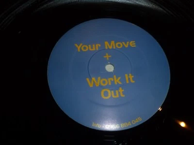 YOUR MOVE + WORK IT OUT - UK 2-track 12" vinyl single - Image 1 of 3