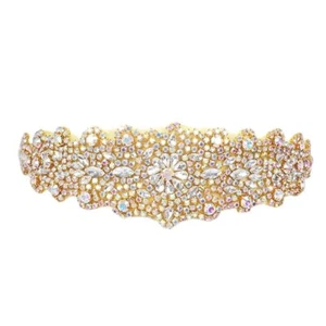 Rhinestone Applique Wedding Bridal Sash Belt Dress Belt Sashes For Wedding Dr... - Picture 1 of 5