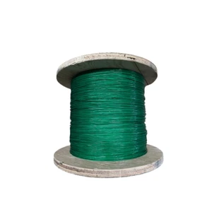 1/16" to 3/32" Vinyl Coated Green Color Galvanized Cable 7x7 Strand Wire Rope - Picture 1 of 4