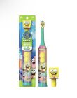 2 x brosse à dents Firefly Nickelodeon Bob l'éponge avec couverture antibactérienne électrique