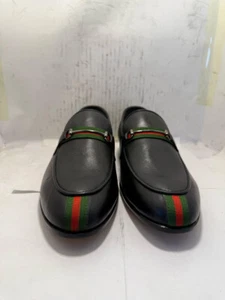 Men's Handmade Genuine Black Leather Oxford Slip On Dress Loafers, Casual Shoes - Picture 1 of 9