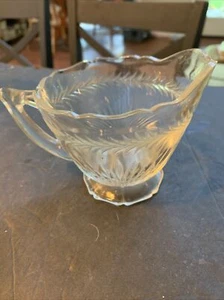 Antique 1910 EAPG Feather Band Two Handle Glass / Crystal Compote U S Glass Co. - Picture 1 of 4