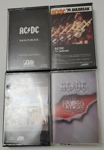 4 RARE! AC/DC DIRTY DEEDS /BACK IN BLACK /74 JAILBREAK /THE RAZORS EDGES - Picture 1 of 12