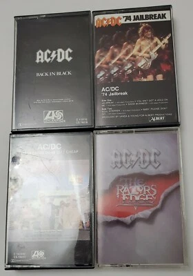 4 RARE! AC/DC DIRTY DEEDS /BACK IN BLACK /74 JAILBREAK /THE RAZORS EDGES - Image 1 of 4