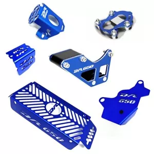 Blue Radiator Grille Brake Caliper Chain Guard Kickstand Pad For Suzuki DR650/SE - Picture 1 of 24