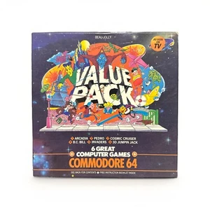 Commodore 64 (C64) Value Pack - 6 Games on 3 Cassette Vintage Tapes - Picture 1 of 4
