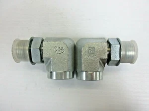 PARKER ORB MALE, FEMALE 90° ELBOW 3/4 LOT OF 2 - Picture 1 of 3